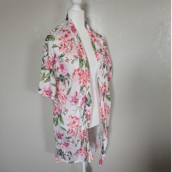 Show Me Your Mumu Robe OS‎ Floral Feminine NO BELT Open Front Kimono Boho Pink - Picture 1 of 8
